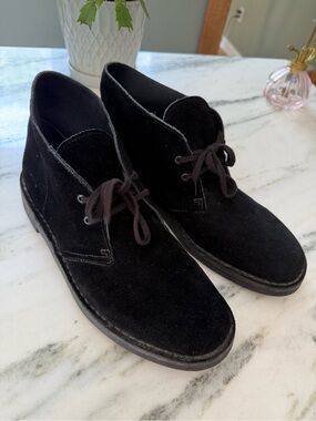 Clarks originals Black Suede Desert Boots - Men